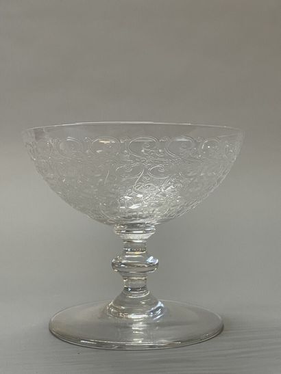 BACCARAT France. Modèle GOUVIEUX
31 verres...