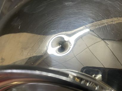Légumier couvert en argent.
925°/00, poinçon...