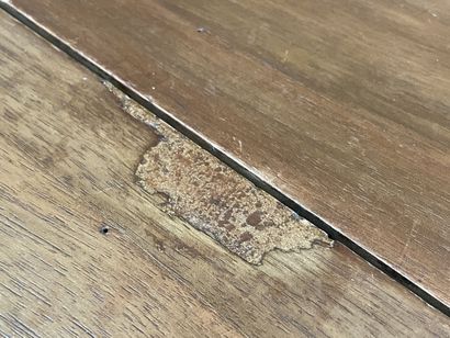 Mahogany shutter table with six legs.
Carries...