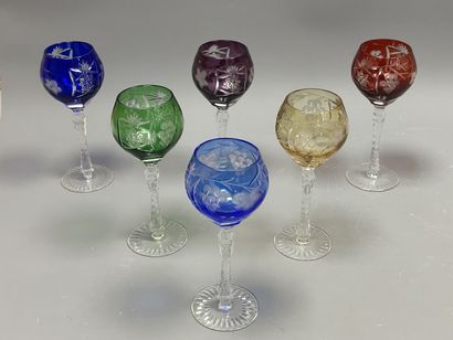 *Cristal de lorraine:
Six verre de cristal...