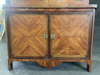 High glazed secretary, type Bonheur du jour,...