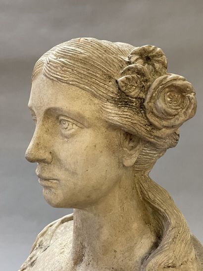 French school XIX°.
Bust of a young woman...