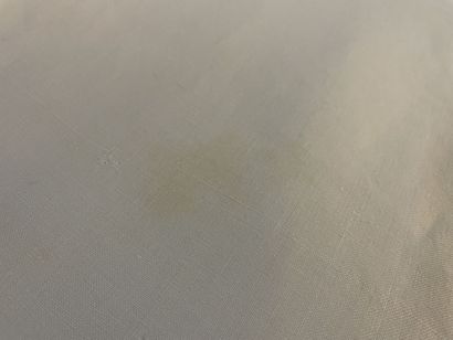 Grande nappe et douze serviettes en coton...