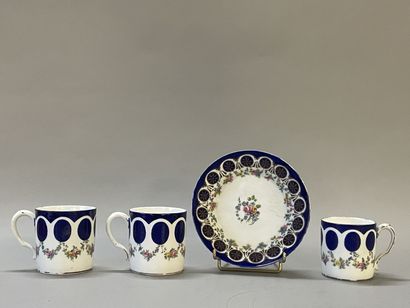 SEVRES XVIII°: 
Set of three litron cups...