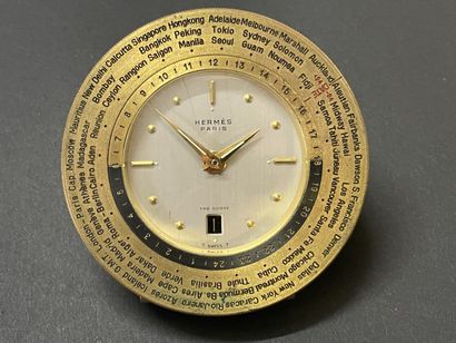 HERMÈS Paris.
Pendulette-réveil de voyage...