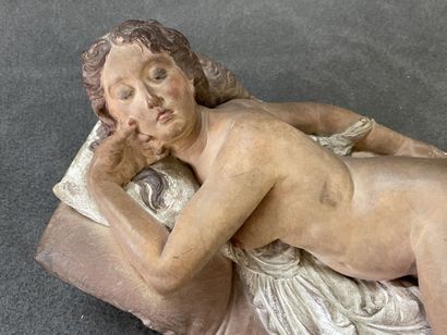 Joseph FÉLON (1818-1897). 
Femme nue allongée....