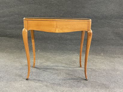 Writing table with transformation in fruitwood,...