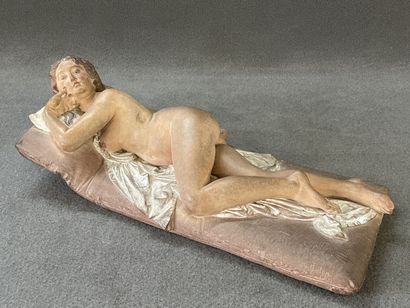 Joseph FÉLON (1818-1897). 
Femme nue allongée....