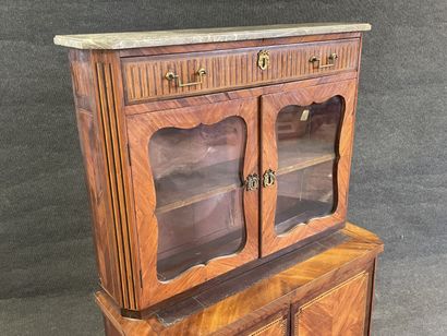 High glazed secretary, type Bonheur du jour,...