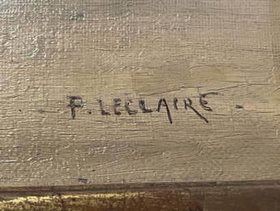 P. LECLAIRE (début XX°)
Le Marché
Huile sur...