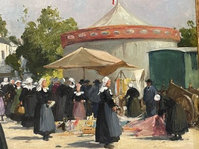 P. LECLAIRE (début XX°)
Le Marché
Huile sur...