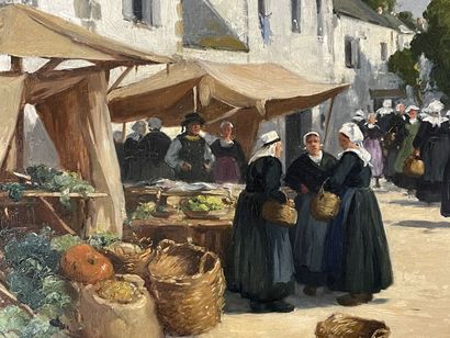 P. LECLAIRE (début XX°)
Le Marché
Huile sur...