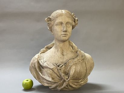 French school XIX°.
Bust of a young woman...