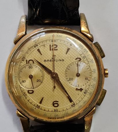 BREITLING Montre bracelet, cadran en plaqué...