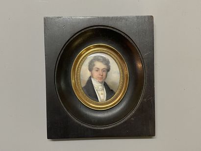 French school XIX°.
Portrait of a man. 
Framed...