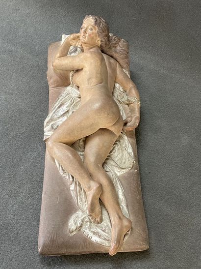 Joseph FÉLON (1818-1897). 
Femme nue allongée....