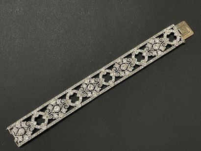 MAUBOUSSIN Bracelet manchette en or gris...