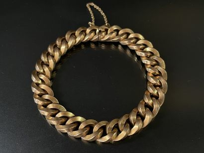 Bracelet en or, 750°/00. 
L. :20 cm. 
Poids...