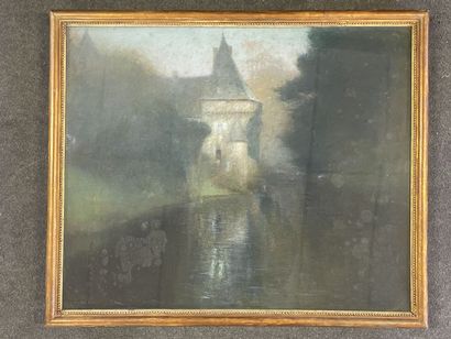 * Charles LEANDRE (1862-1934)
Chateau au...
