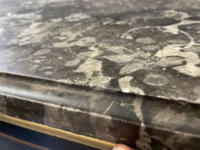 Straight secretary in lacquered wood in Asian...