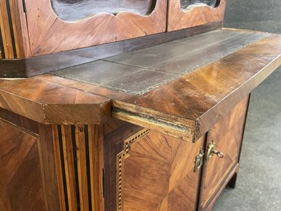 High glazed secretary, type Bonheur du jour,...