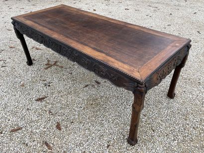 Grande table de salle à manger ou de bibliothèque,...