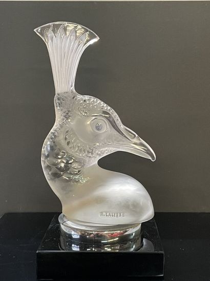 René LALIQUE - 
Tête de paon
Presse papier...