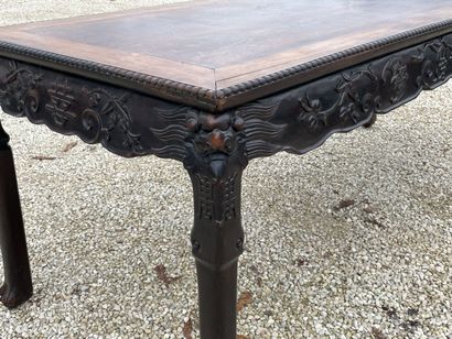Grande table de salle à manger ou de bibliothèque,...