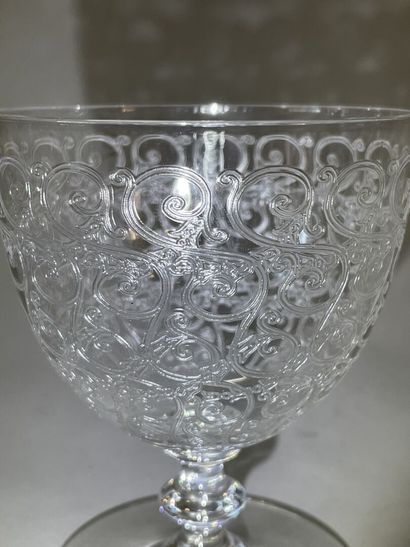 BACCARAT France. Modèle GOUVIEUX
31 verres...
