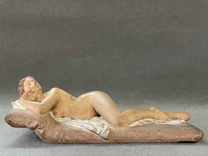 Joseph FÉLON (1818-1897). 
Femme nue allongée....