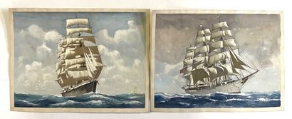 Charles CERNY (1892-1965)
Paire de marines
Deux...