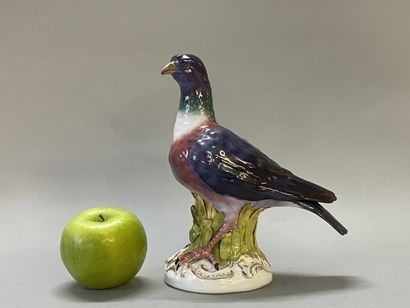 VIENNA 19TH CENTURY
Pigeon in porcelain,...
