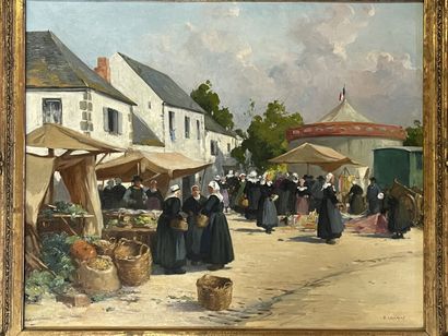 P. LECLAIRE (début XX°)
Le Marché
Huile sur...
