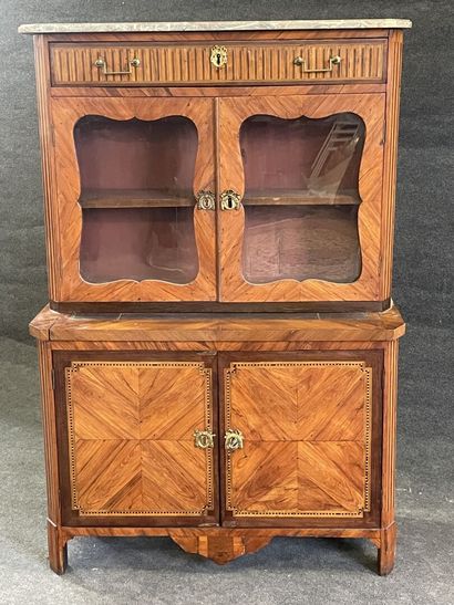 High glazed secretary, type Bonheur du jour,...