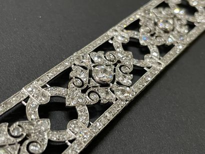 MAUBOUSSIN Bracelet manchette en or gris...