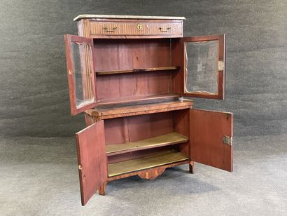 High glazed secretary, type Bonheur du jour,...