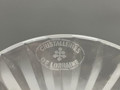 *Cristal de lorraine:
Six verre de cristal...