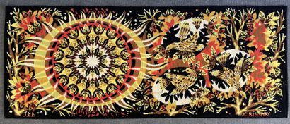 Jean-Claude BISSERY , 
Aurore Rouge, tapestry...