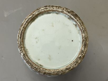 Chinese porcelain meiping vase with polychrome...