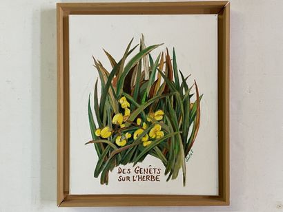 Philippe SOULAS (1932)
Brooms on the Grass.
oil...