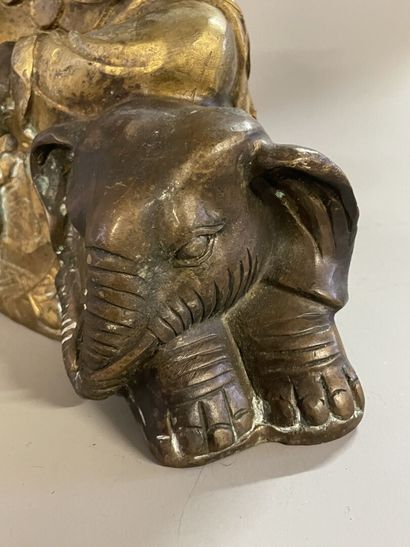 Pair of Buddhist sculptures representing...