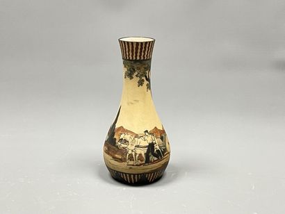 CIBOURE VE
Vase with decoration of cowherd...