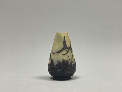 GALLE Etablissements:
Vase piriforme à col...