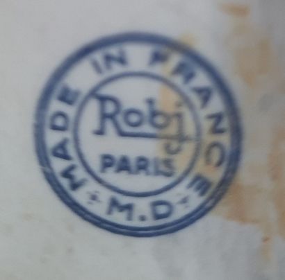 ROBJ - Deux salerons à décor animalier en...