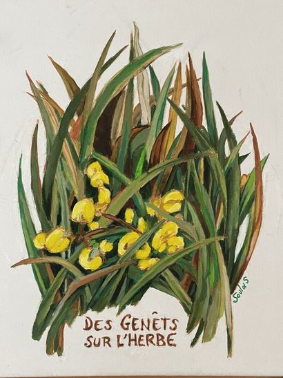 Philippe SOULAS (1932)
Brooms on the Grass.
oil...
