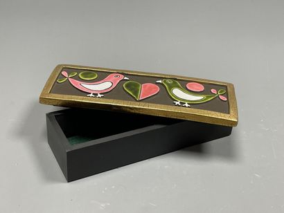 Mithé ESPELT (1923-2020). 
Boite en bois...