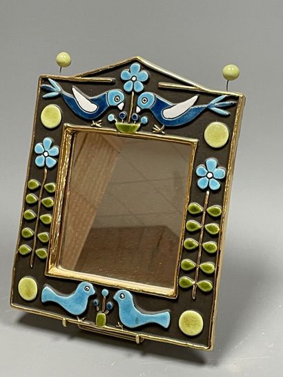 Mithé ESPELT (1923-2020). 
Miroir rectangulaire...