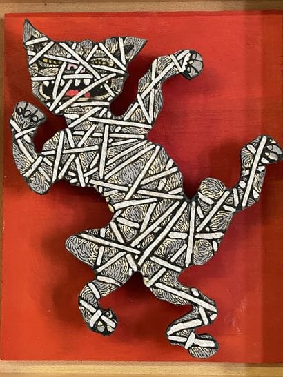 Philippe SOULAS (1932)
Mummy cat
Wood cut...