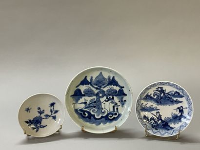 Set of three porcelain bowls of China for...