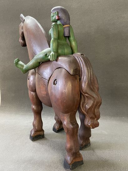 Benoit LASSERRE (1943)
Horse and green rider,...